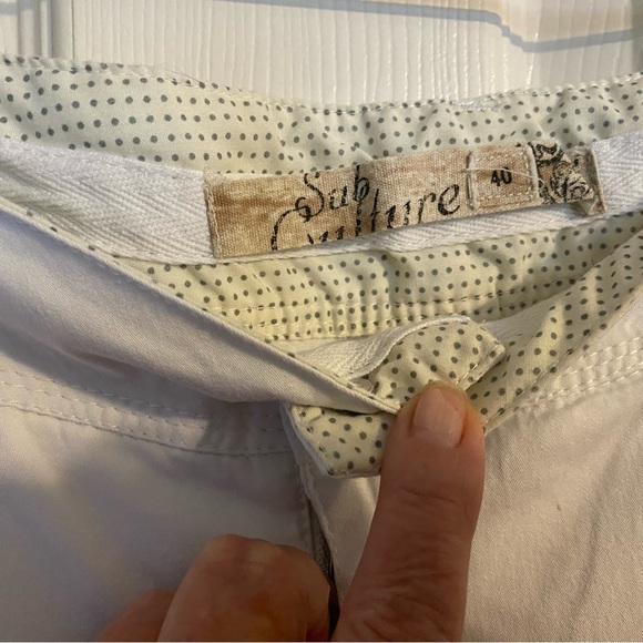 Super white cotton jeans never worn, size EU40 made by Sub Culture - Picture 10 of 11